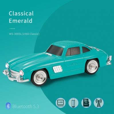 WSTER 1960 Mercedes Classic Car Speaker with Bluetooth & FM Radio