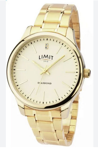 Limit Mens Basic Gold Bracelet Watch 5772