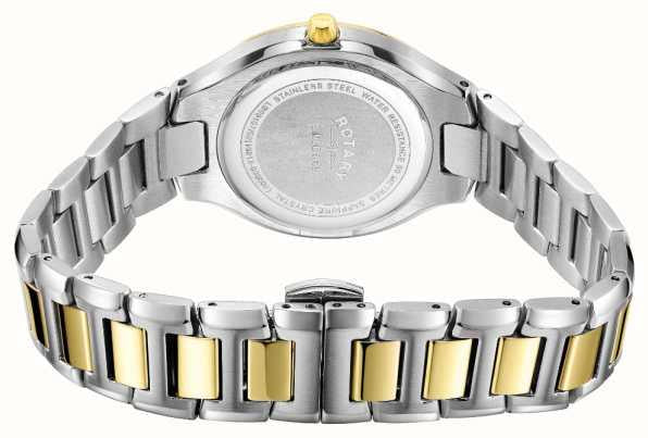 Rotary Ladies Kensington Dated White Dial Two Tone Stainless Steel Bracelet