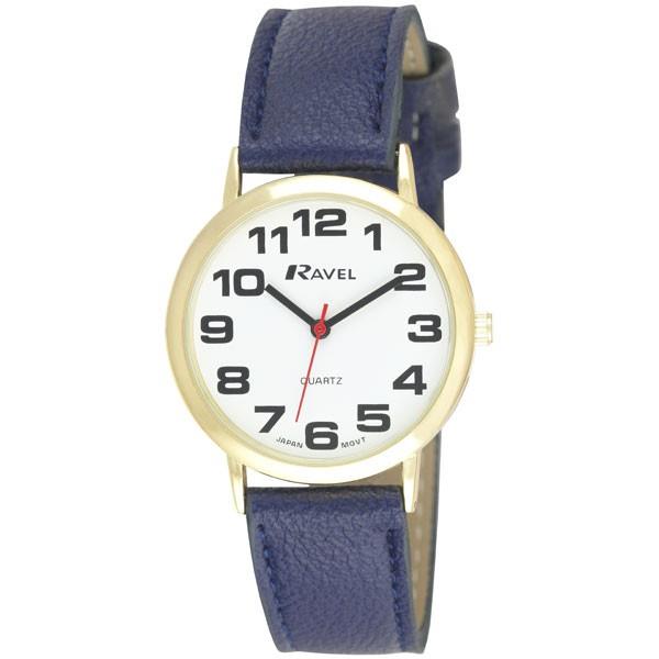 Ravel Mens Basic Leather Strap Watch R0105G Available Multiple Colour