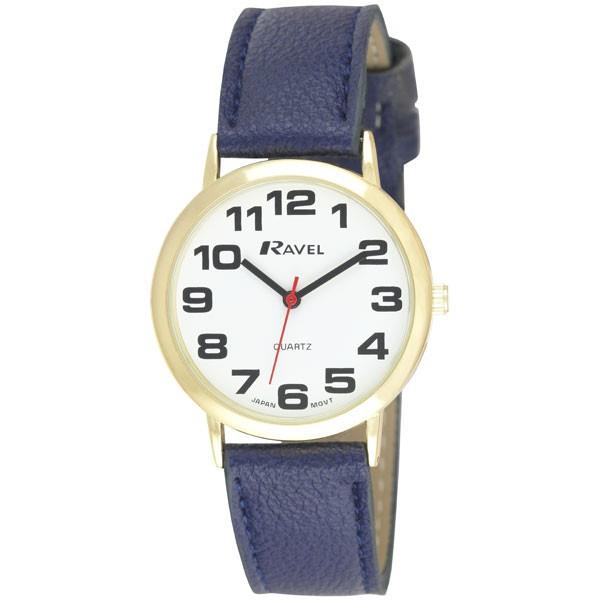 Ravel Mens Basic Leather Strap Watch R0105G Available Multiple Colour