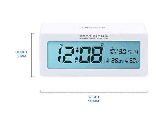 Precision Radio Controlled Digital Alarm Clock AP061