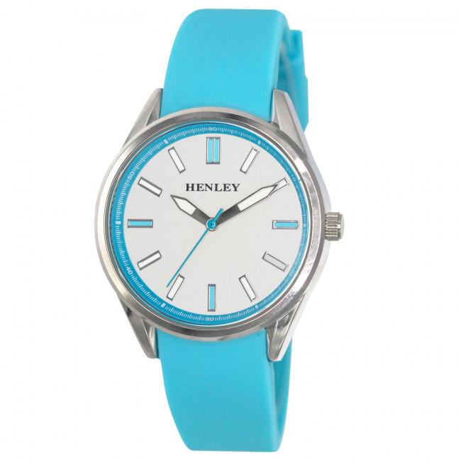 Henley Ladies Sports White Dial Coloured Rubber Strap Watch H06177 Available Multiple Colour