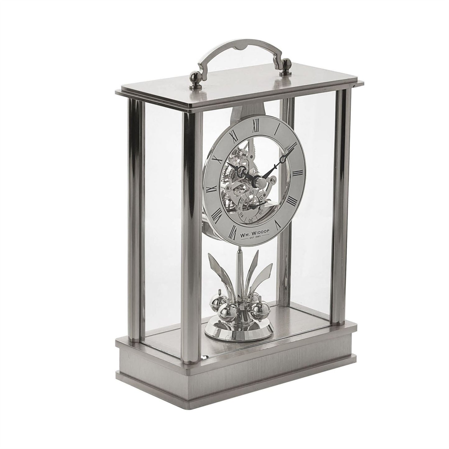 Wm.Widdop Lantern Mantel Clock Skeleton/Rotating Pendulum W2013 Available Multiple Colour