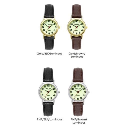 PELEX Ladies Leather Strap Quartz Watch PLX-013 Available Multiple colour