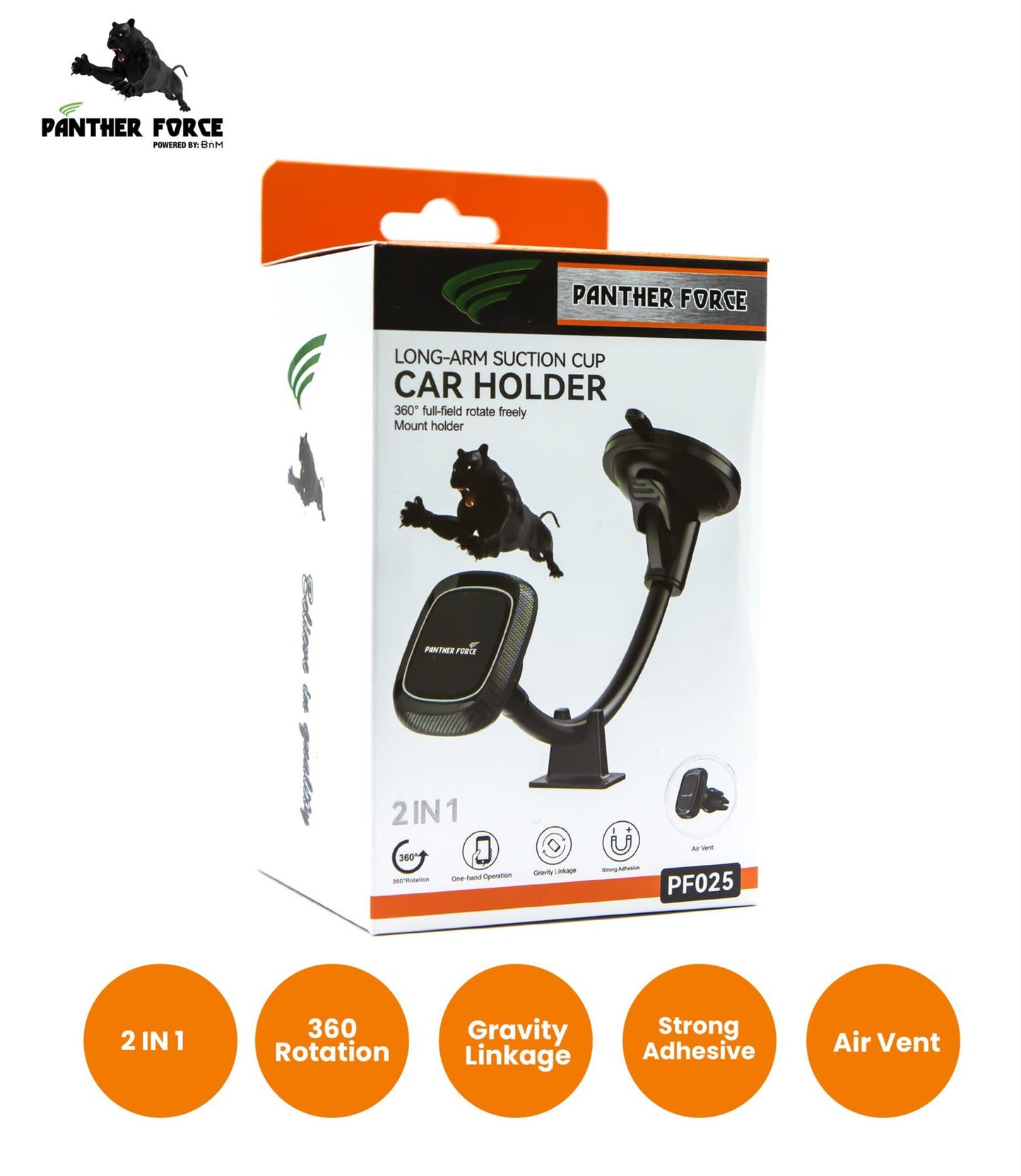 Panther Force Magnetic Longneck Car Phone Holder - PF25