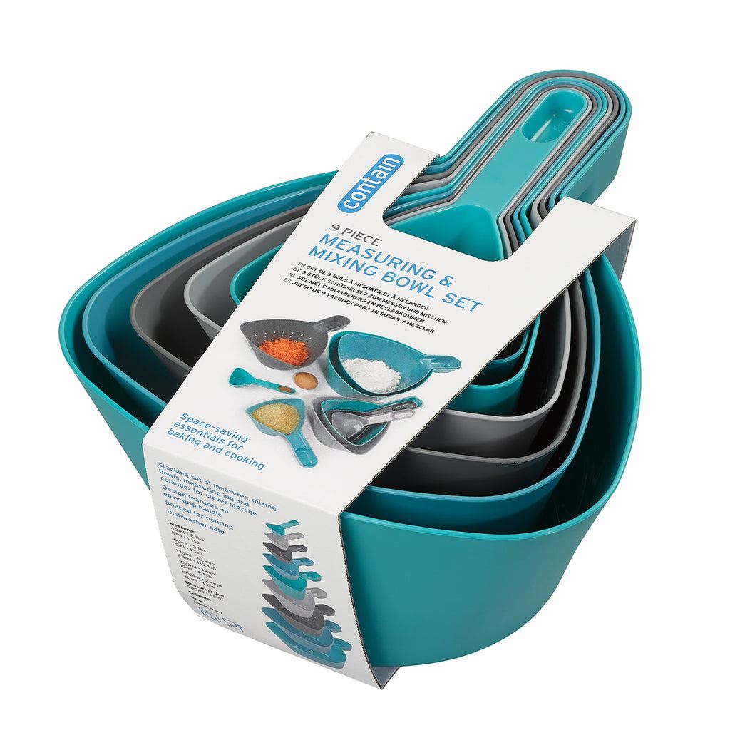 Chef Aid Contain 9 piece Mixing/Measuring Set (Carton of 6)