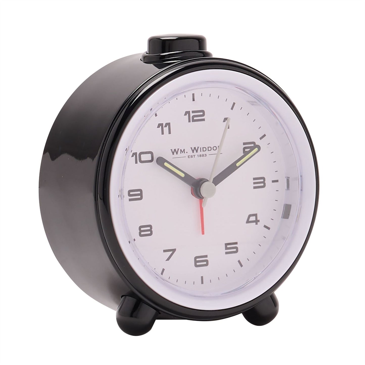 Wm.Widdop Round Alarm Clock Sweep Movement & Snooze 9511 Available Multiple Colour