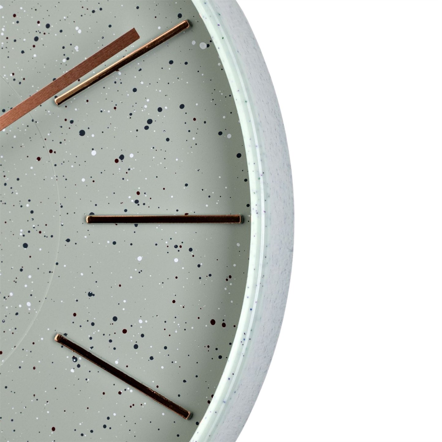 Hometime Round Wall Clock Speckled Face 12"