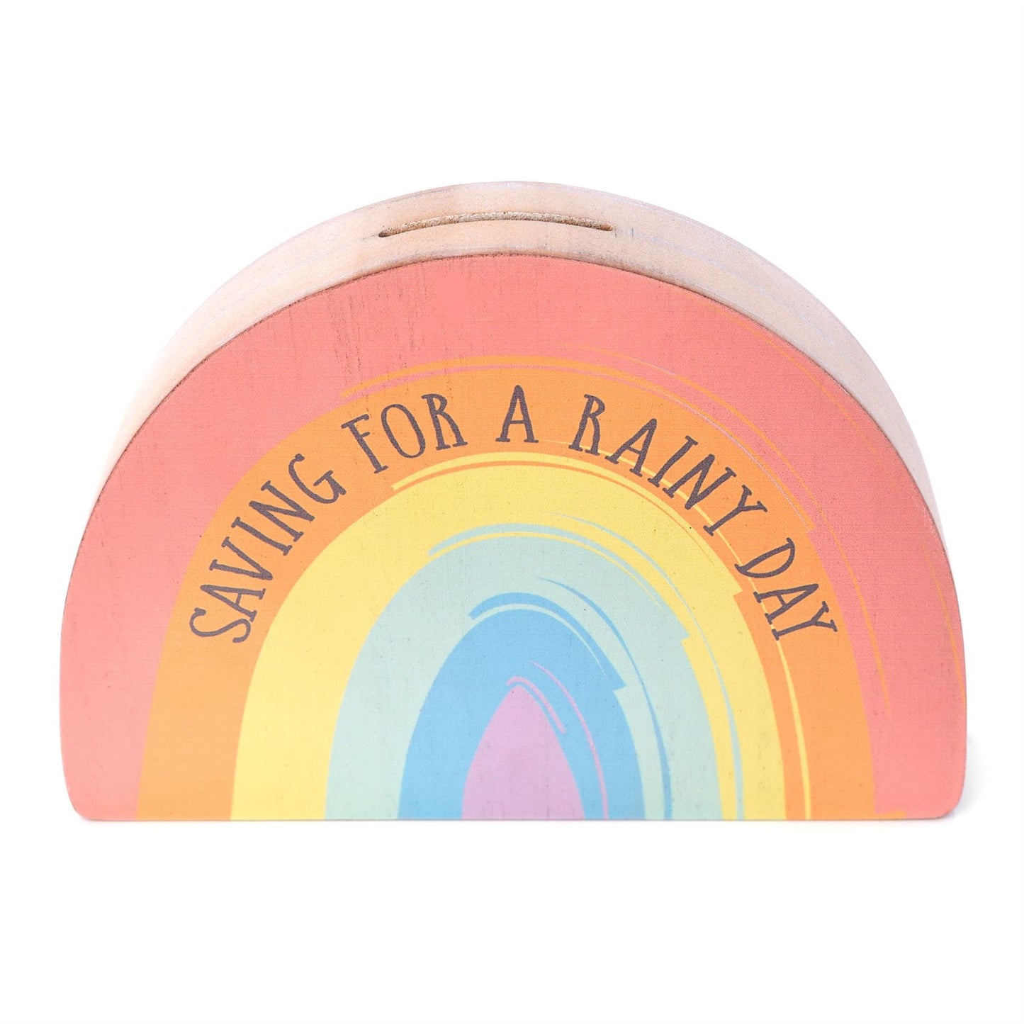 Petit Cheri Rainbow Shape Money Box "Saving For a Rainy Day"