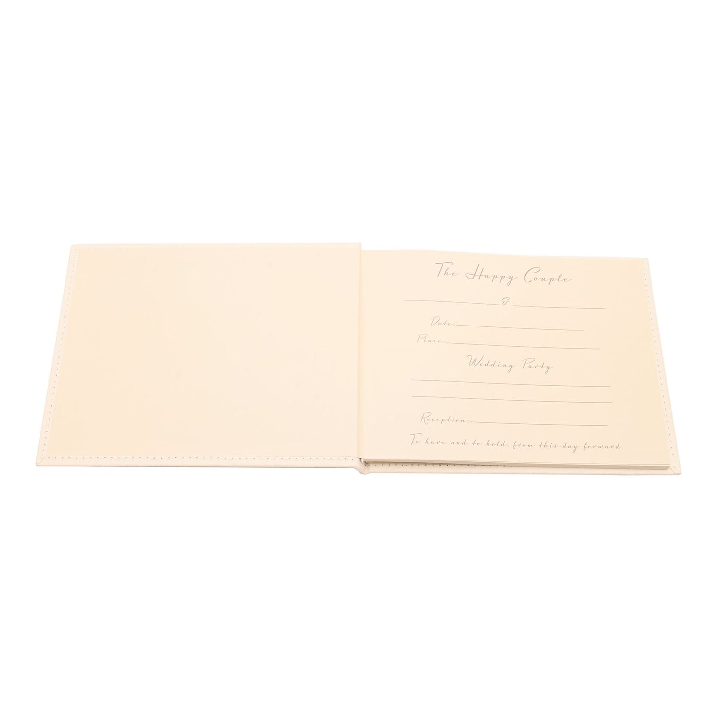 Amore Suede Guest Book with Silver Rings 40 pages