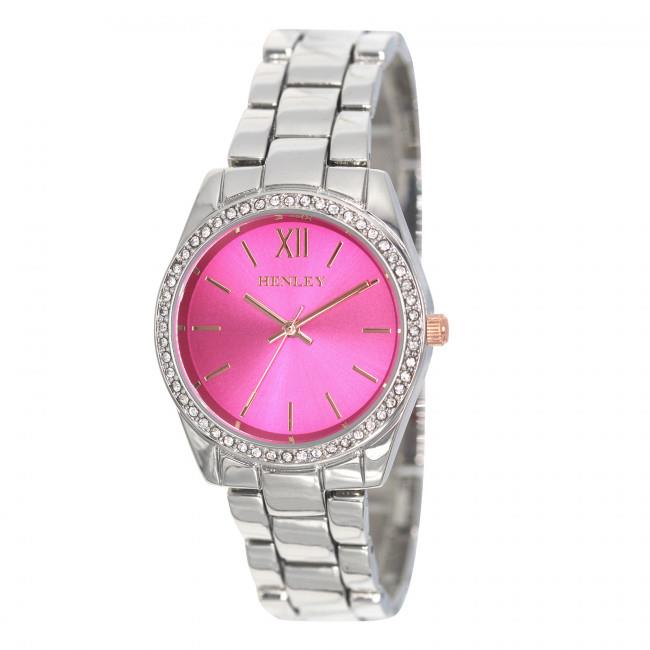 Henley Ladies Fashion Bling Diamante Bracelet Watch H07327 Available Multiple Colour