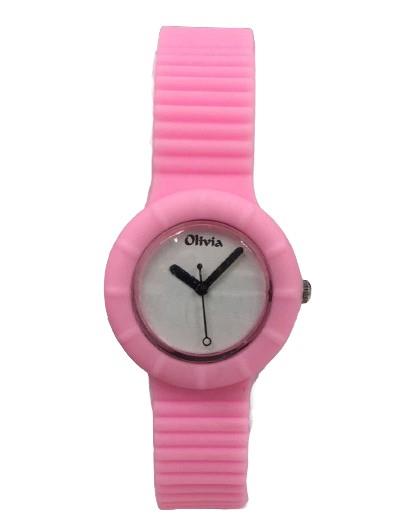 Olivia Ladies Girls Analogue Fashion Dial Rubber Strap Watch TOC - CLEARANCE NEEDS RE-BATTERY