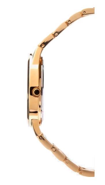 Sekonda Mens Fashion White Dial Gold Plated Bracelet Watch 1610