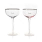 Amore Set of 2 Coupe Glasses - Love