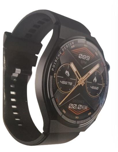 Sunpin SW-23 Mens Smart watch With Orange Rubber Strap & Brown Leather Strap