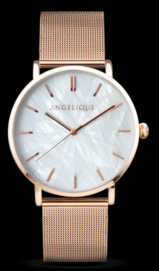 Angelique Ladies Fashion Dial Stainless Steel Bracelet Watch Available Multiple Design