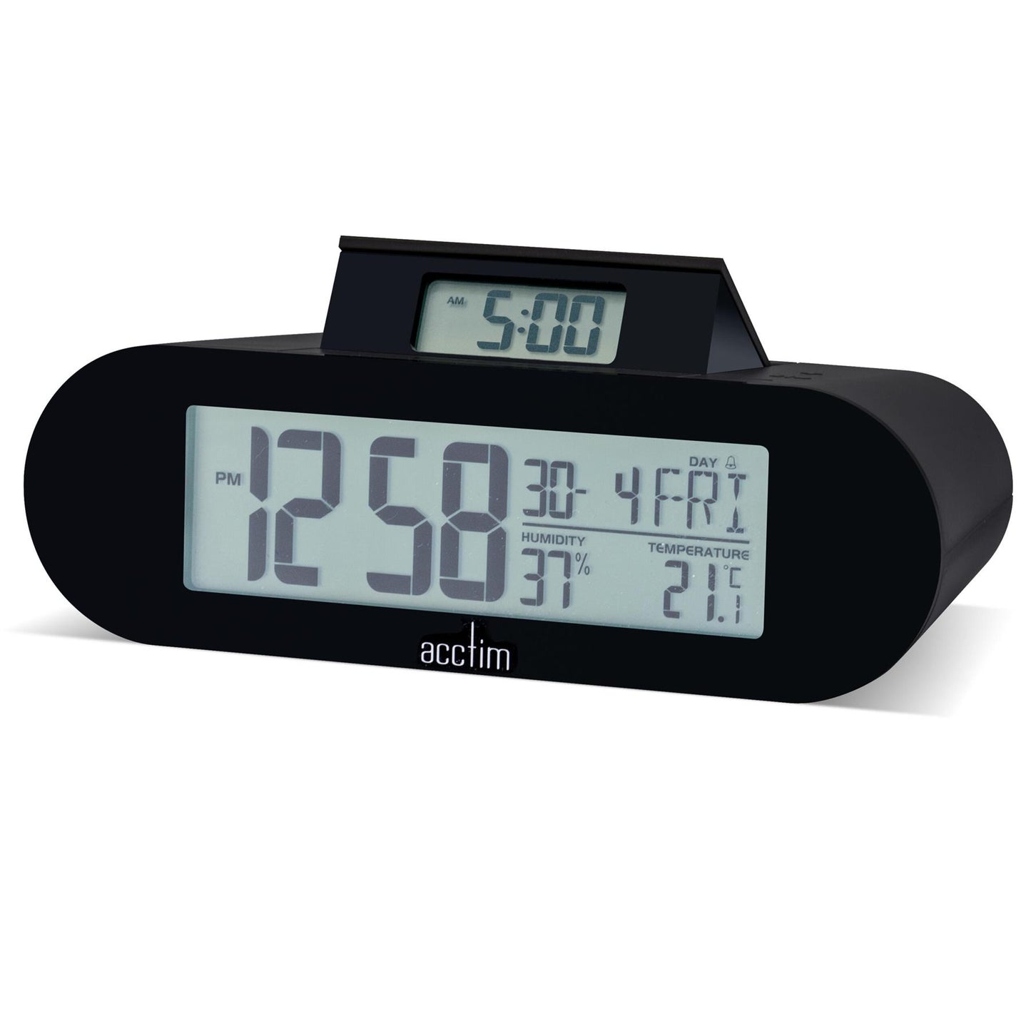 Acctim Kian Reverse Digital Pop Up Alarm Clock Available Multiple Colour