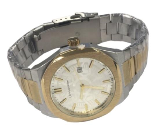 Christyan Arden Mens Fashion Octagon Dated Dial Analogue Metal Bracelet Strap Watch Available Multiple Color