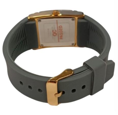 Clasico Ladies Water Resistant Bling Big Square Dial Rubber Strap WatcH Available Multiple colour
