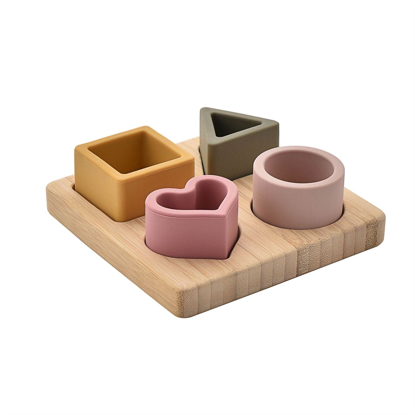 Bambino Silicone & Bamboo Heart Puzzle
