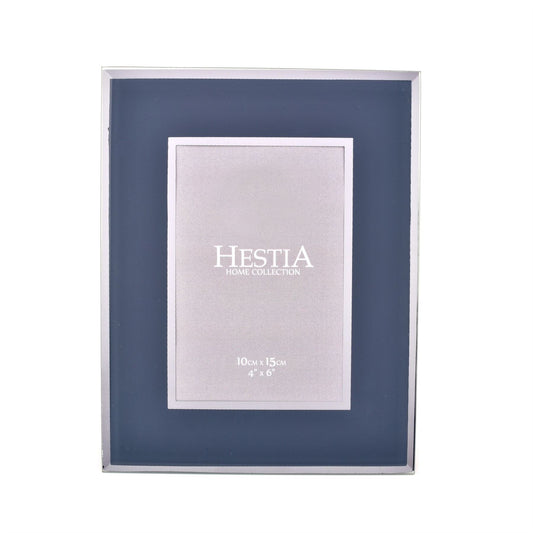 Hestia Grey and Silver Photo Frame 4" x 6"cm