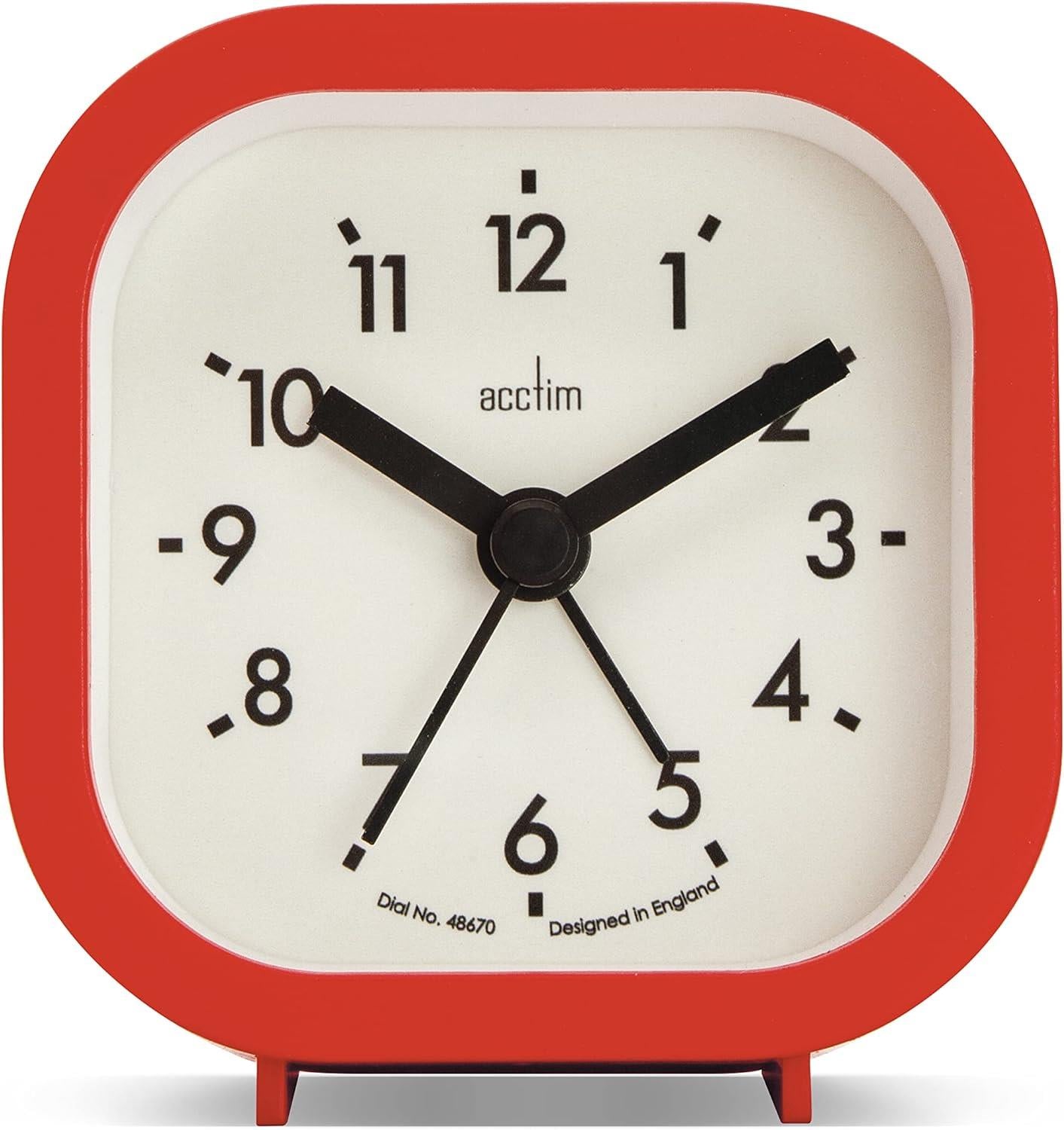 Acctim Robyn Mini Bedside Alarm Clock Available Multiple Colour