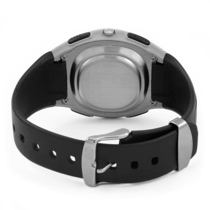 Lorus Mens Dual Time Black Rubber Strap Watch - R2389GX9 - CLEARANCE NEEDS RE-BATTERY