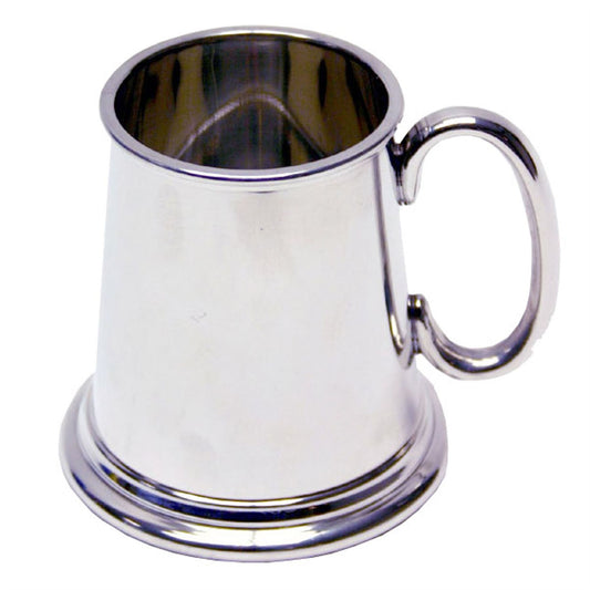 Baby Mug - Pewter Plain "C" Handle - GIFT BOXED