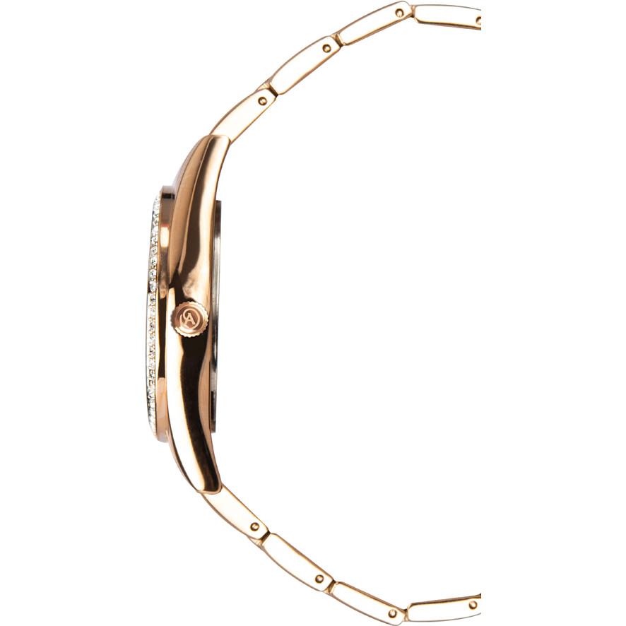 Accurist Ladies Chronograph Bling Rose Gold Dial And Bracelet Watch 8242