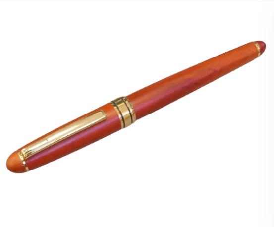 Imperial Wood Matt Brown Gold Trim Ball Pen Fine NIB IMP338R