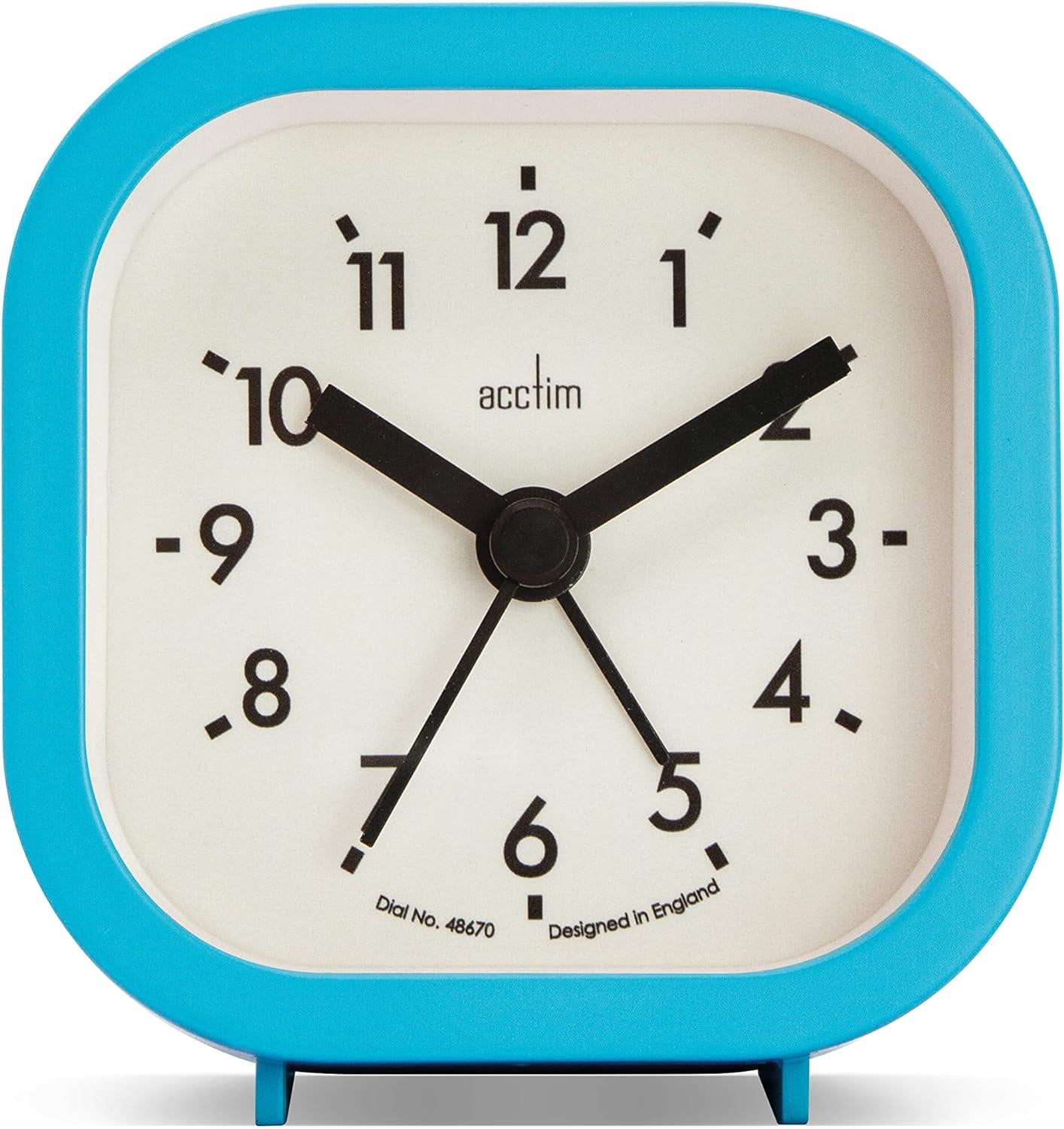 Acctim Robyn Mini Bedside Alarm Clock Available Multiple Colour