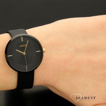 Lorus Ladies Fashion Analogue Quartz Black Dial with Leather Strap Watch - RG259QX9