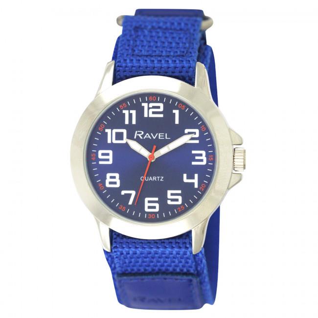 Ravel Men Sports Case Arabic Dial Velcro Nylon Strap Watch R1601.65