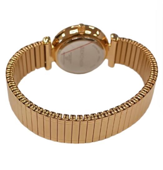Sekonda Ladies Basic White Dial Gold Plated Expandable Bracelet watch 40438