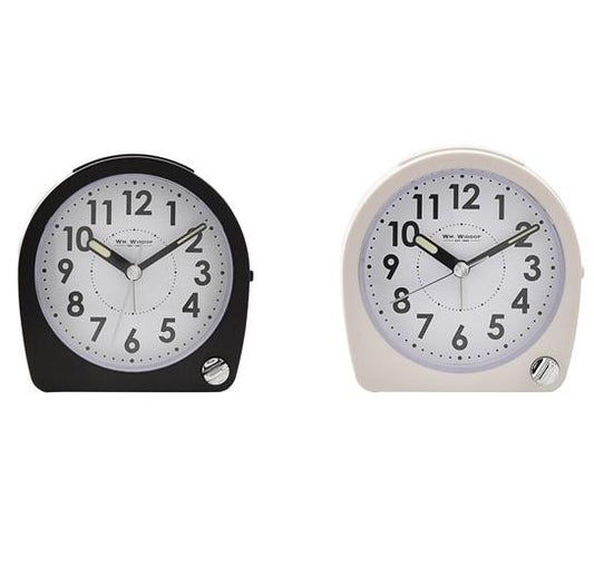 Wm. Widdop Round Alarm Clock Light, Snooze, Sweep 5375 Available Multiple Colour