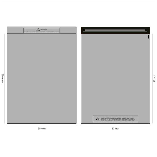 Grey Postal Mail Bag 20x26" (100)