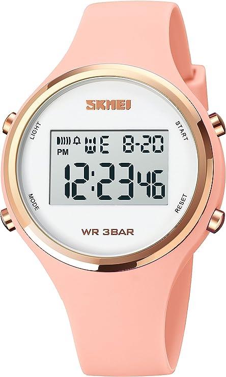 Skmei Mens & Ladies Digital Water proof assorted Model & Colour's Varied Rubber Strap Watch