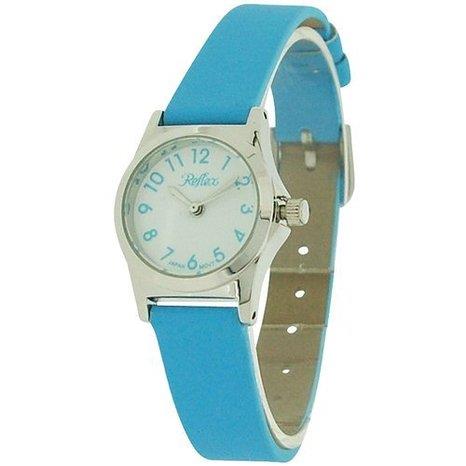 Reflex Girls Ladies White Dial Leather Strap Available Multiple Colour Strap Watch 1013