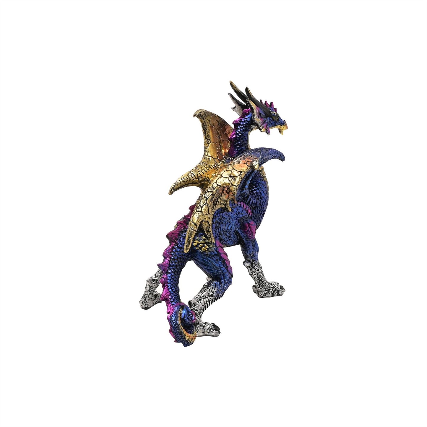 Blue Dragon with Gold Wings Figurine