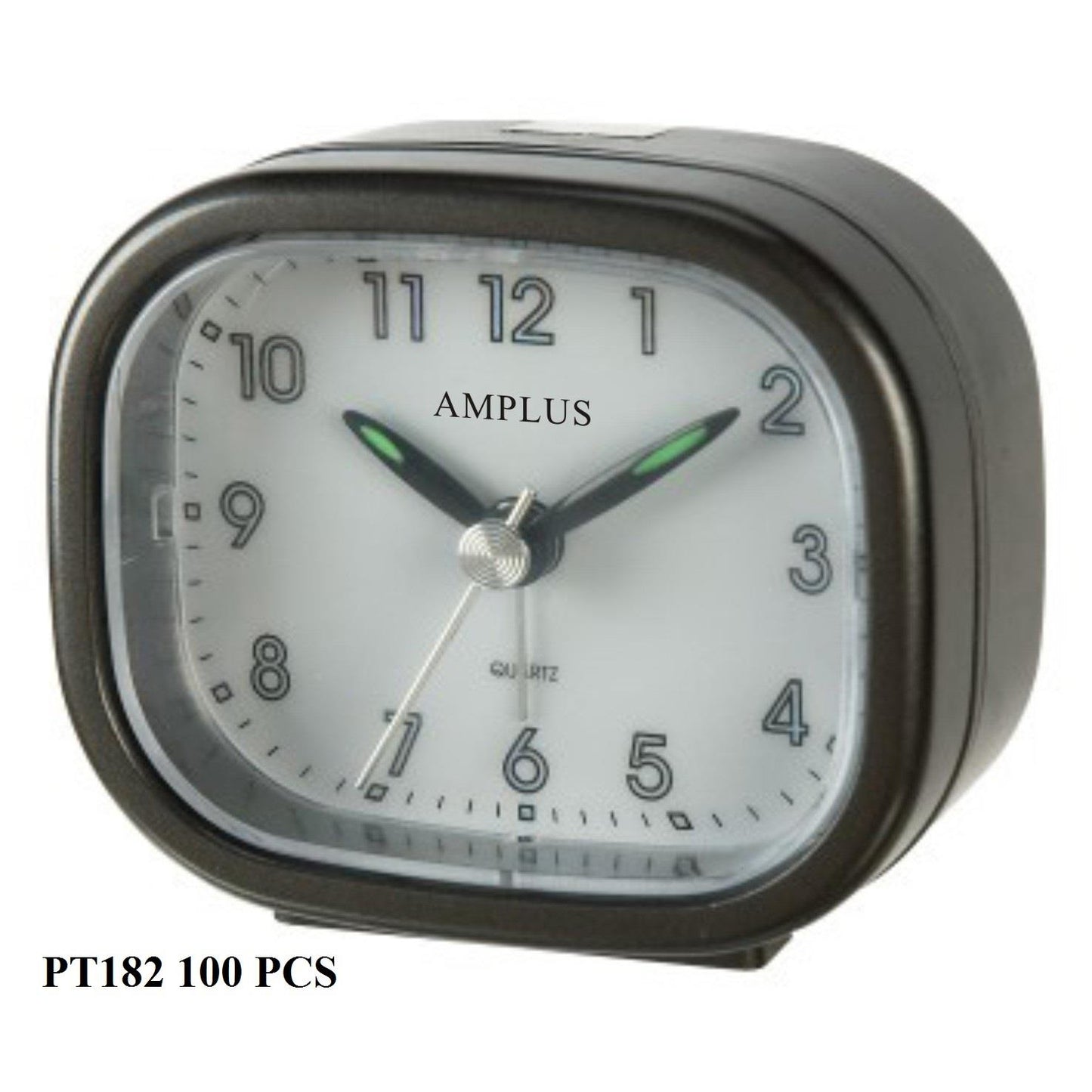 Amplus Travel White Dial Luminous Hands Alarm Clock PT182 Available Multiple Colour