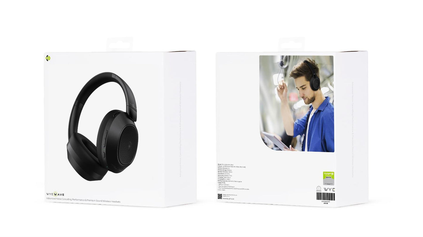 WYEWAVE Advanced Noise Cancelling Premium Sound Wireless Headsets