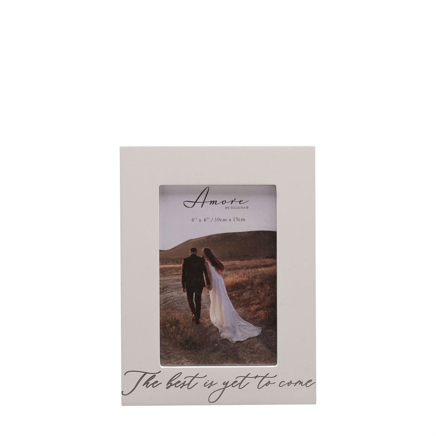 Amore White Photo Frame The Best Is Yet To Come 4" x 6"