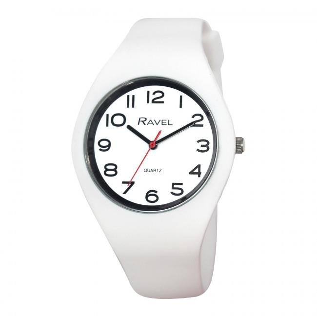 Ravel Unisex Large Comfort Fit Silicone Watch R1804-1 Available Multiple Colour