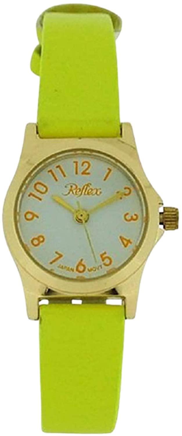 Reflex Girls Ladies White Dial Leather Strap Available Multiple Colour Strap Watch 1013