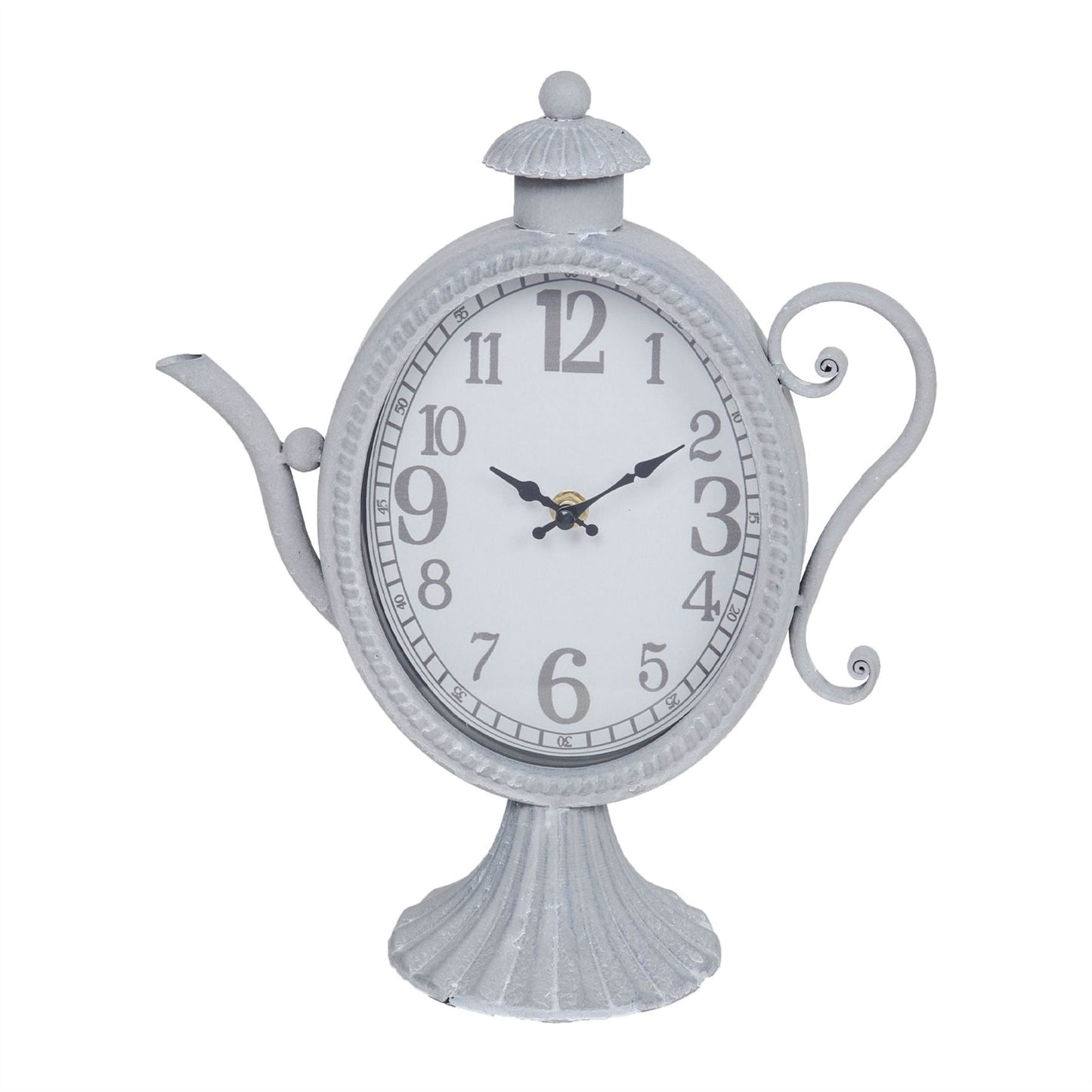 Hometime Metal Mantel Clock - Teapot