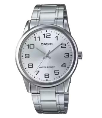 Casio Mens Basic Analogue Stainless Steel Bracelet Easy Reader Dial Watch - MTP-V001D