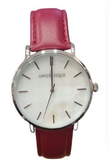 Angelique Ladies Fashion Dial Leather Strap Watch Available Multiple Design