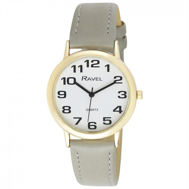 Ravel Mens Basic Leather Strap Watch R0105G Available Multiple Colour