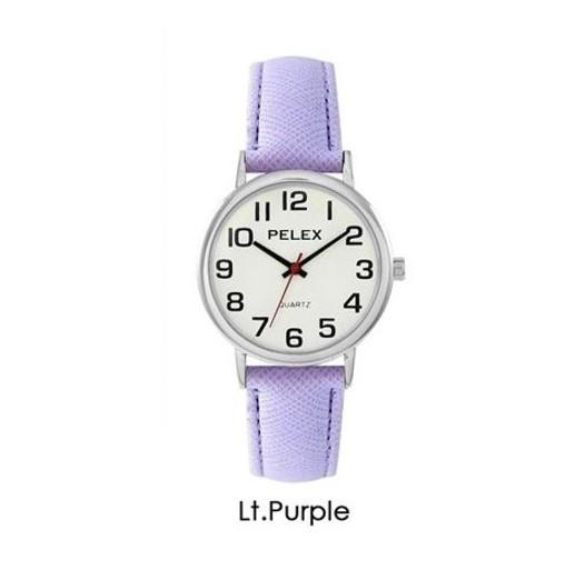 Pelex Mens / Ladies Big Dial Coloured Leather Strap Quartz Watch PLX-048 Available Multiple Colour